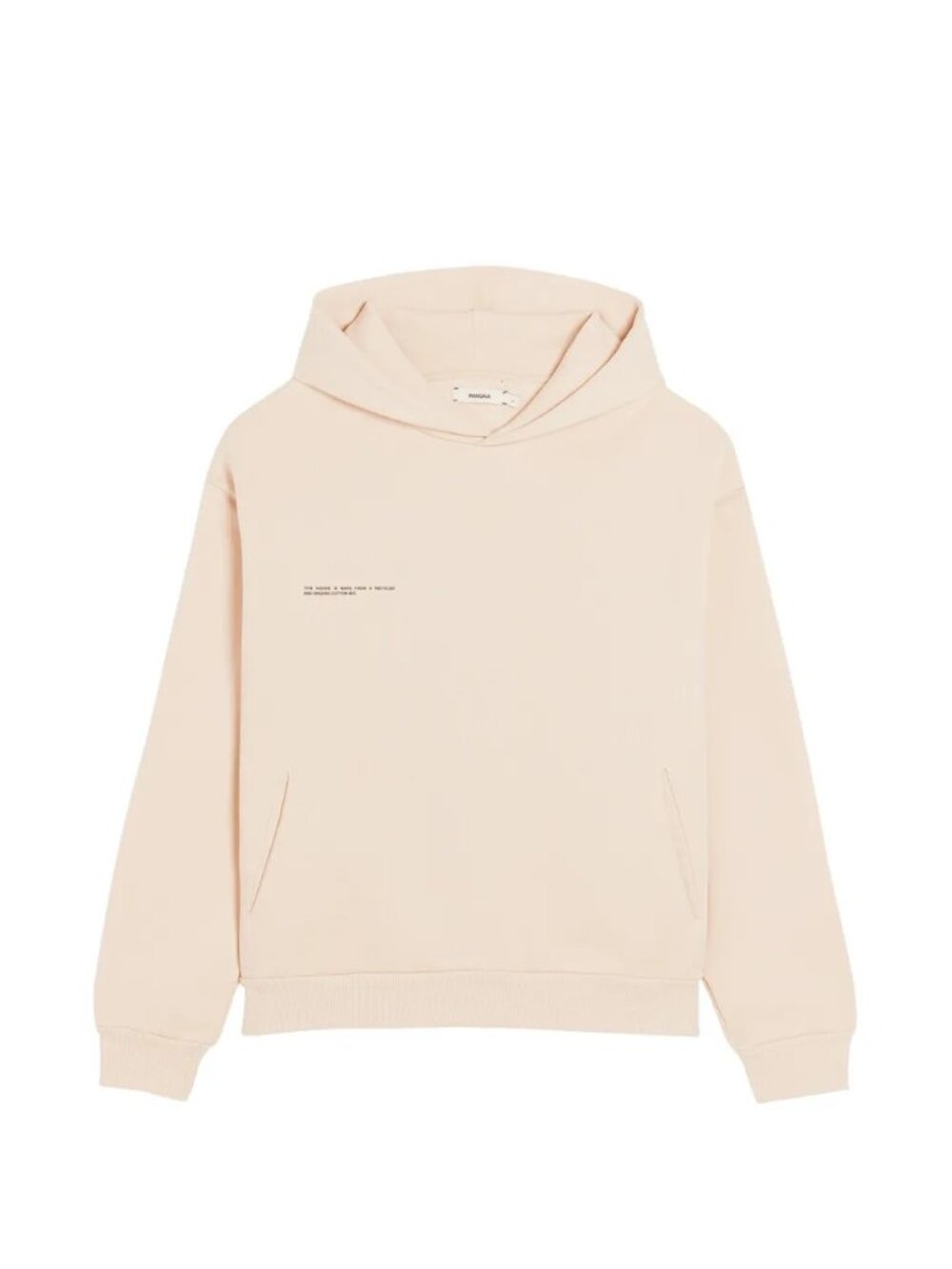 PANGAIA | Heavyweight recycled cotton hoodie—sand | S